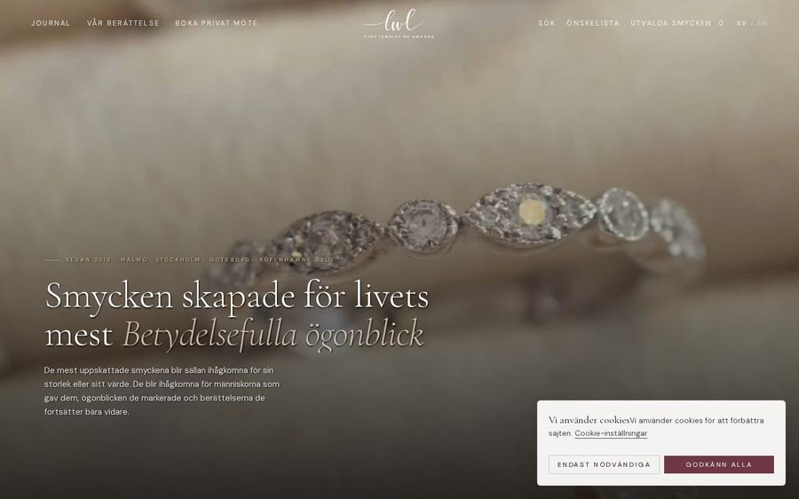 Skärmbild av LWL Jewelry